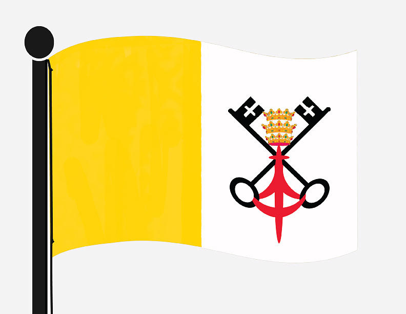 Vatican City flag Digital Art by Teri Schuster