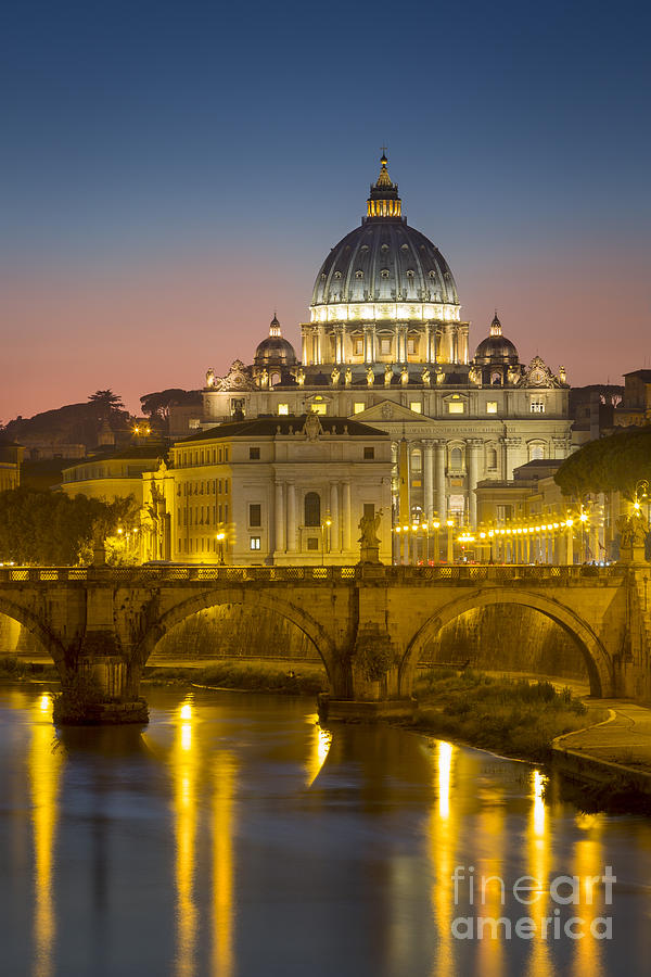 Vatican Night Photograph by Brian Jannsen