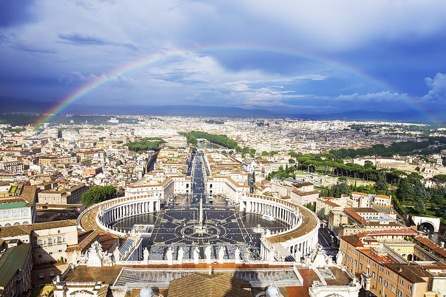 Vatican Rainbow Photograph by Mircea Costina Photography