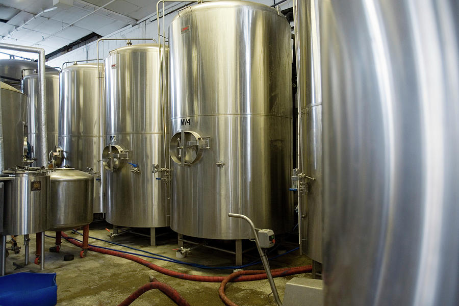 Vats In Microbrewery Photograph by Adam Hart-davis/science Photo Library