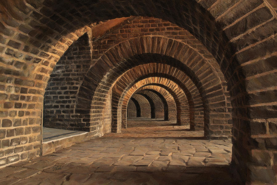 Vaulted Cellar 2473 Painting by Dean Wittle