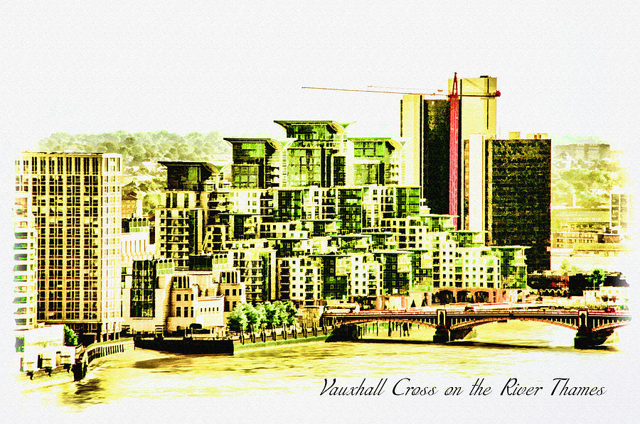 Vauxhall Cross on the River Thames Photograph by Diana Powell