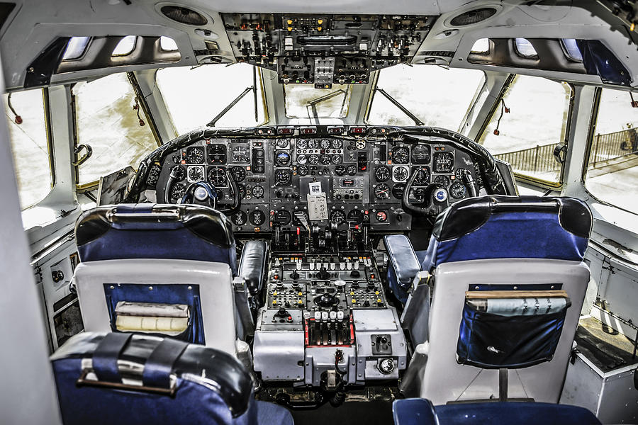 VC10 Cockpit Photograph by Chris Smith