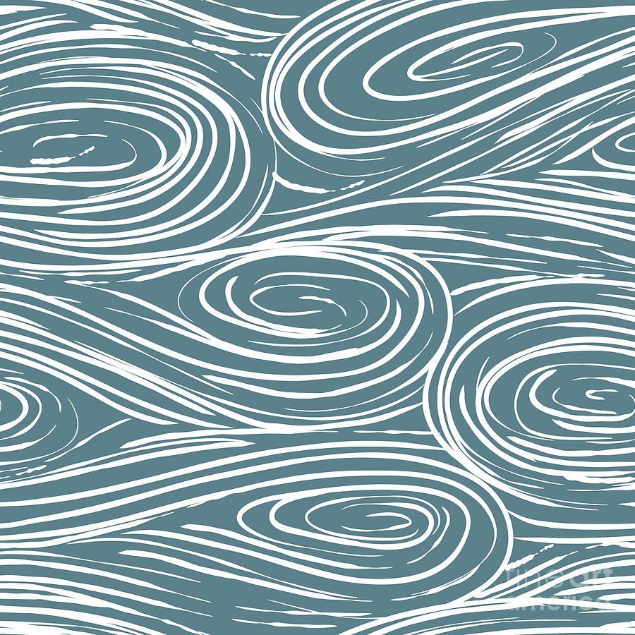 Vector Seamless Abstract Pattern Waves Digital Art by Maria galybina
