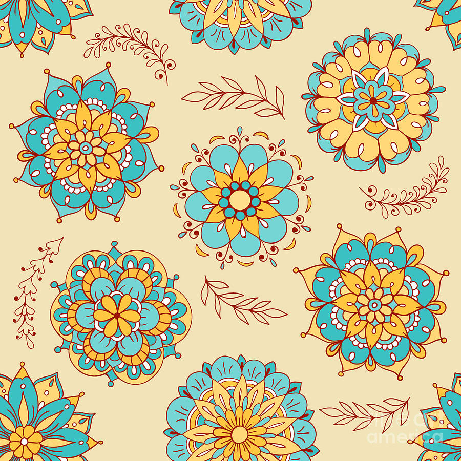 Seamlessly Digital Art - Vector Seamless Pattern Doodling by Xox Seamlessly Digital Art - Vector Seamless Pattern Doodling by Xox