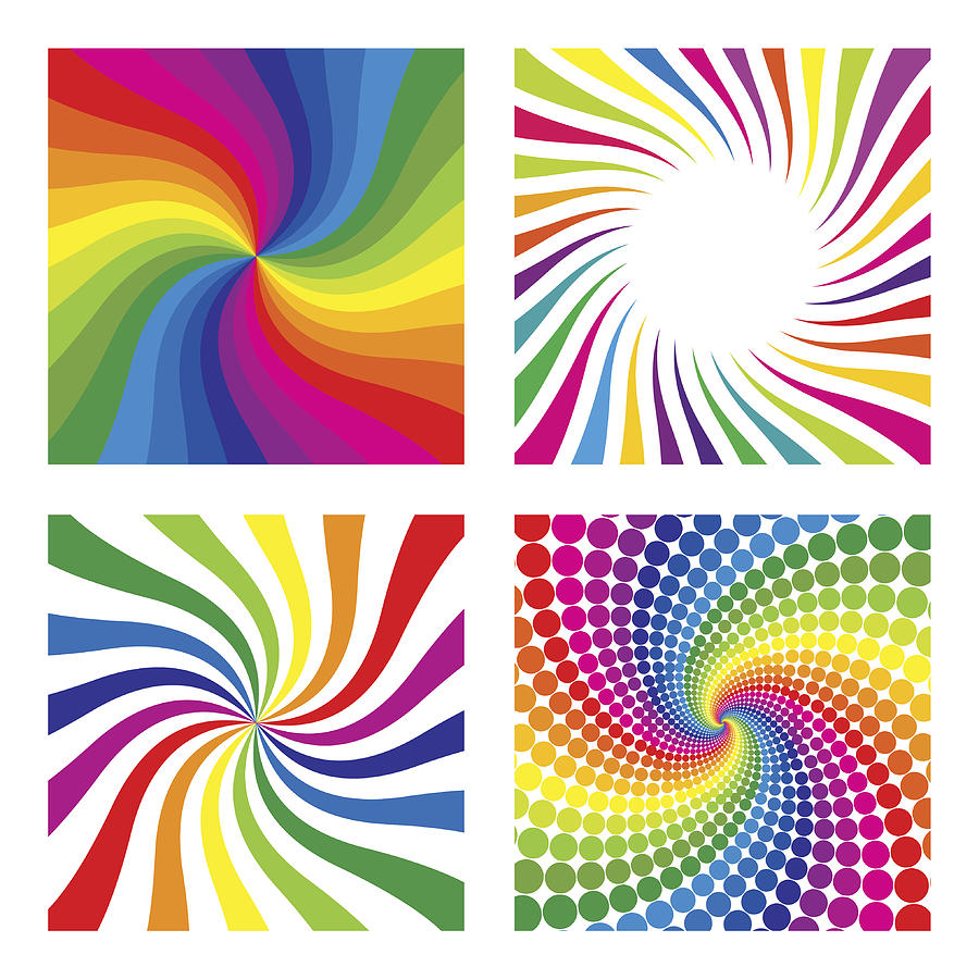 Vector swirl pattern background Drawing by Hudiemm
