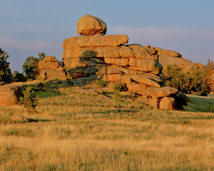 Vedauwoo Rocks Sunset Wyoming Photograph by Ed Riche