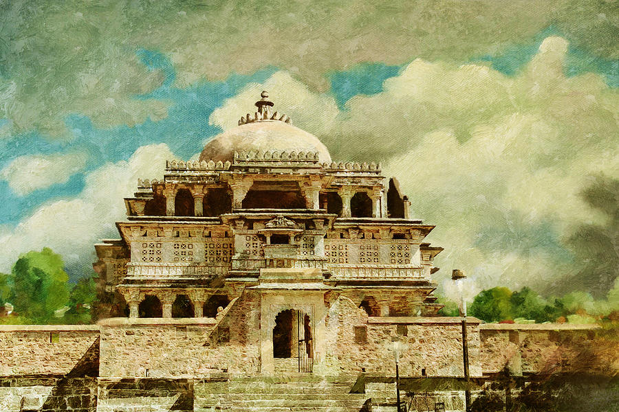 Vedi Temple in Kambalgarh Fort Painting by Catf