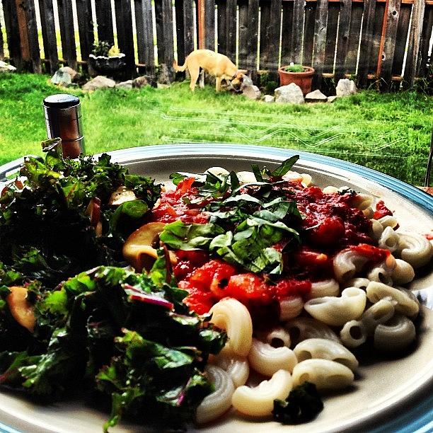Mushroom Photograph - #vegan #rawfood #kale #mushroom #salad by Rodney Werthman