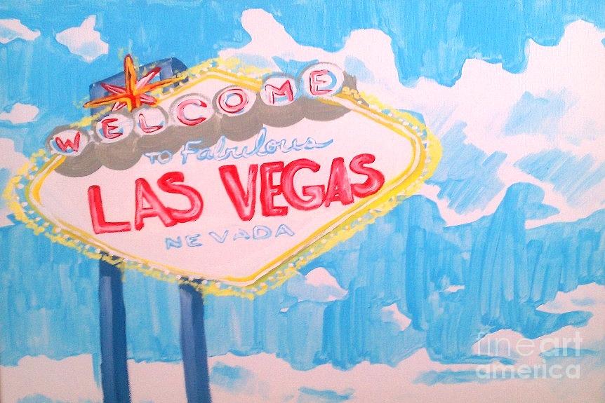 Vegas Painting by Marisela Mungia