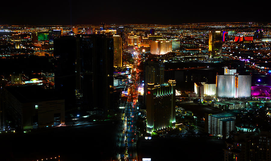 Vegas Night work one Photograph by David Lee Thompson
