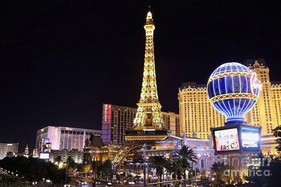 Las Vegas Photograph - Vegas Paris Hotel Skyline by Kevin Ashley