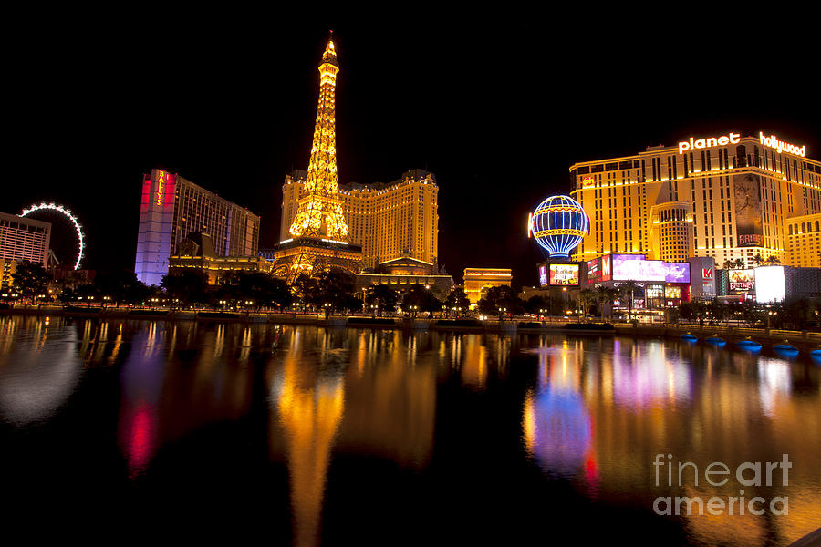 Vegas Strip Reflections Photograph by Anthony Totah