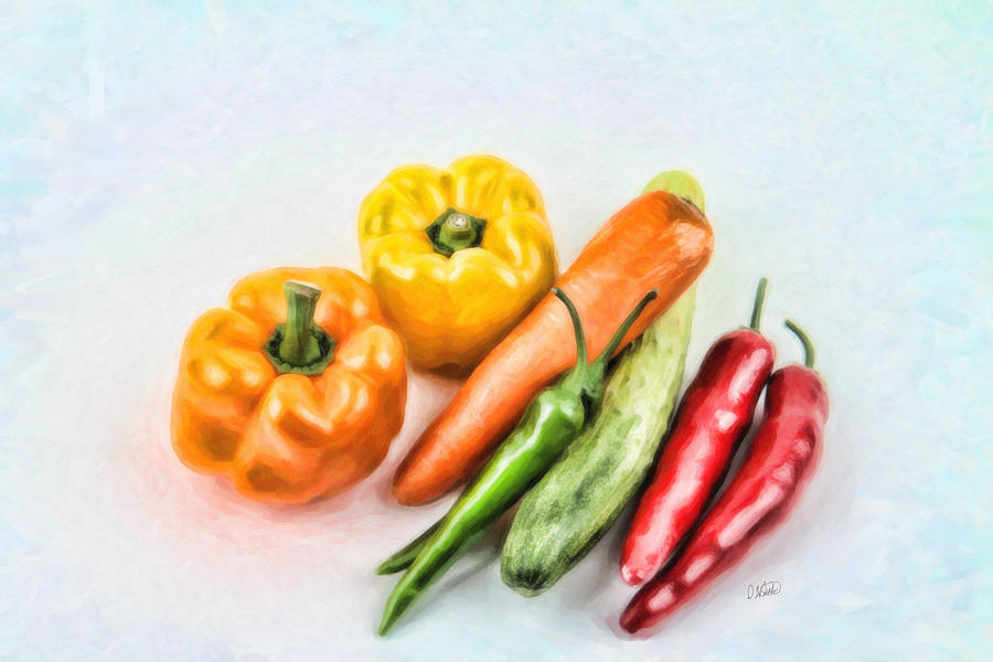 Vegetables 1557 Painting by Dean Wittle
