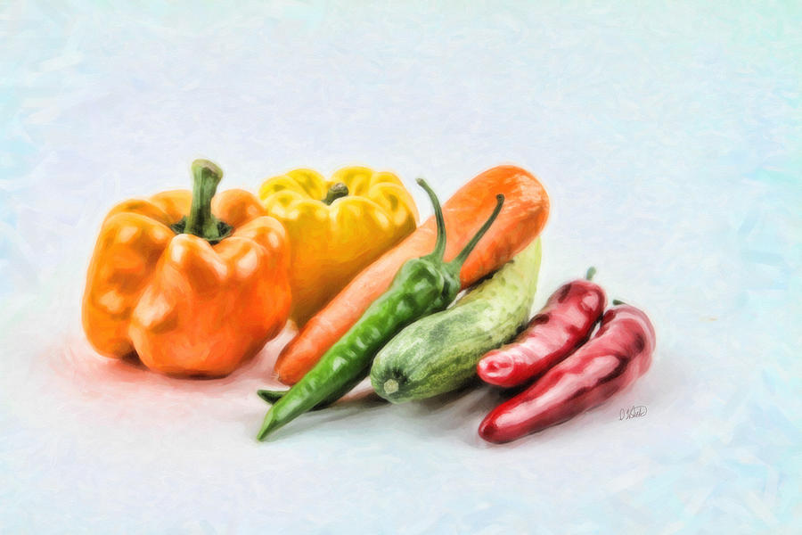Vegetables 1558 Painting by Dean Wittle