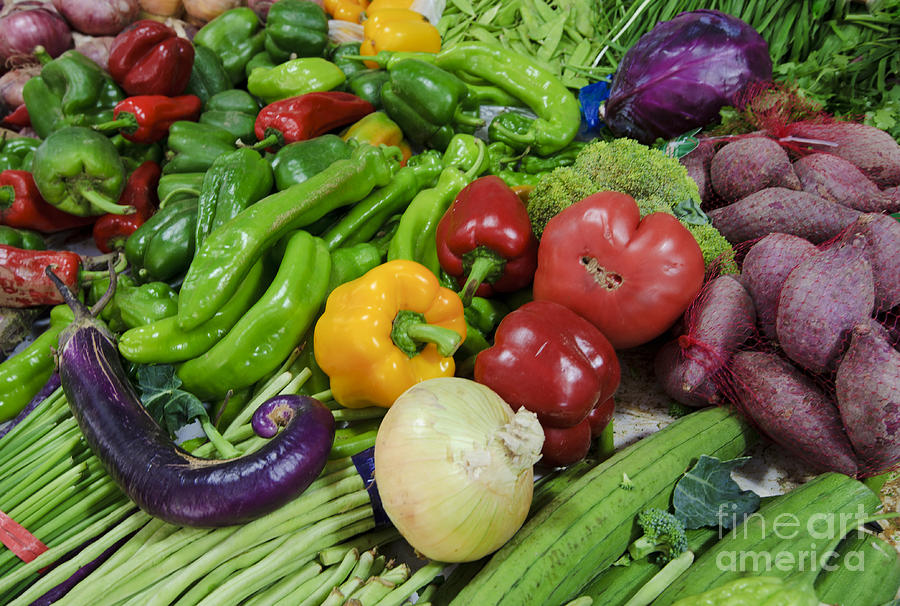 Vegetables Photograph by John Shaw