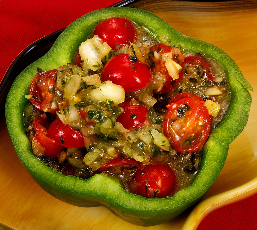 Vegetarian Stuffed Pepper Photograph by Science Source