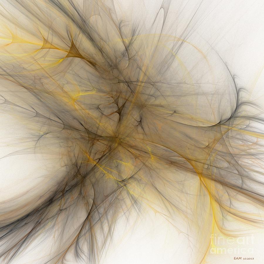 Abstract Digital Art - Veils In The Desert Breeze by Elizabeth McTaggart