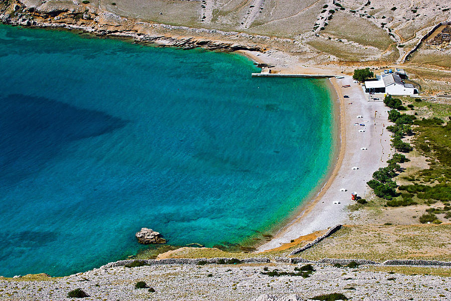 Vela Luka beautiful clean beach Krk Croatia Photograph by Brch Photography
