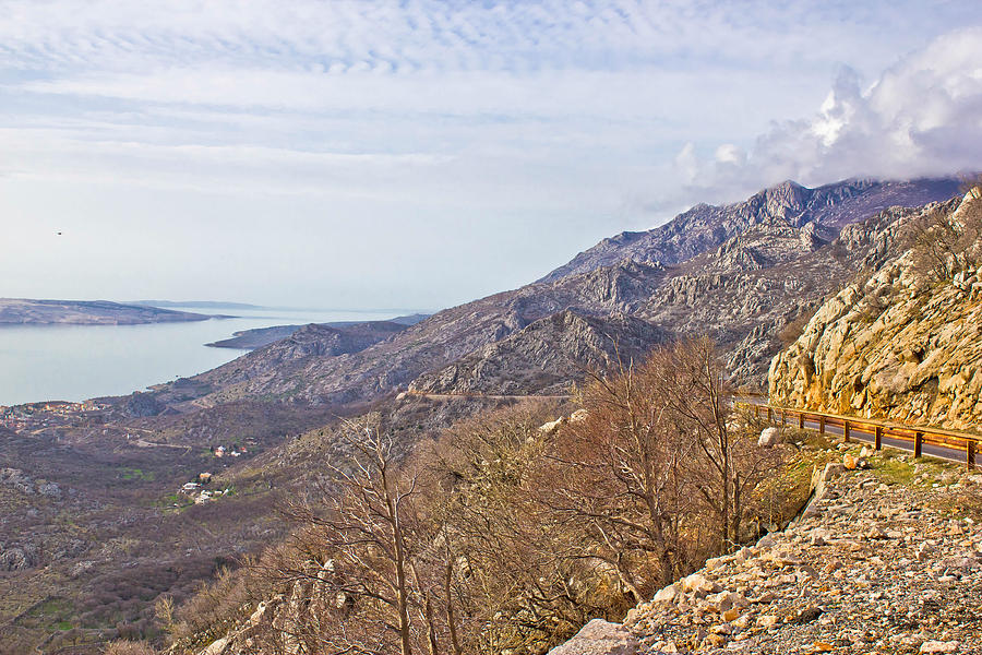 Velebit mountain cliffs and road Photograph by Brch Photography