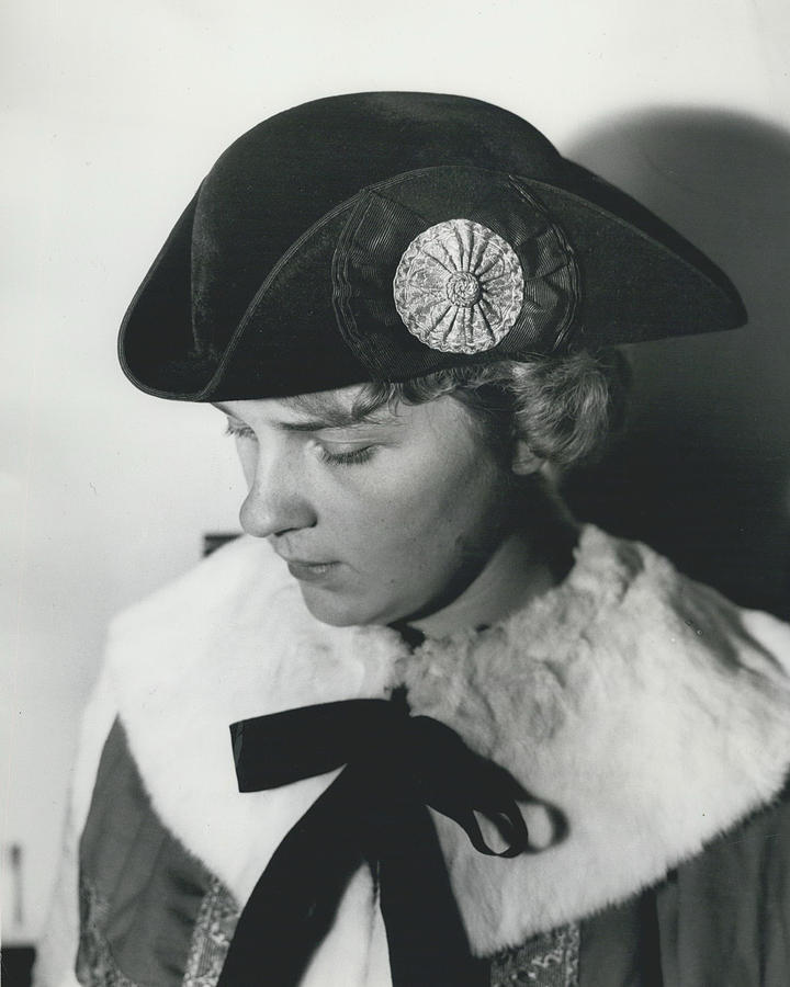 Velour Tricorne Hat - For The Life Peeresses. Weighs Only Photograph by Retro Images Archive