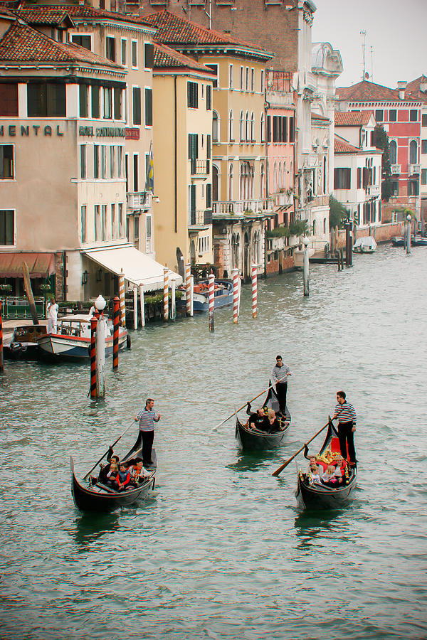 Boat Photograph - Venice by Silvia Bruno