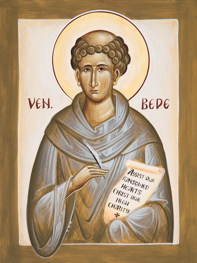 Святой по английски. St bede venerable. Английские святые. Святой Мариус икона. Святой на английском.