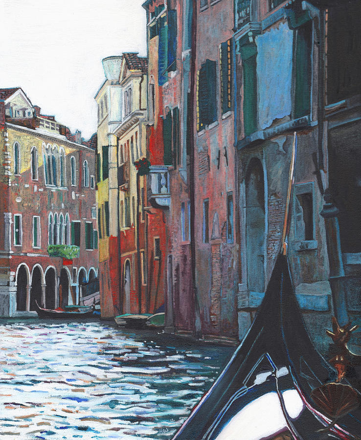 Venice Painting - Venetian backwater by Helen White Venice Painting - Venetian backwater by Helen White