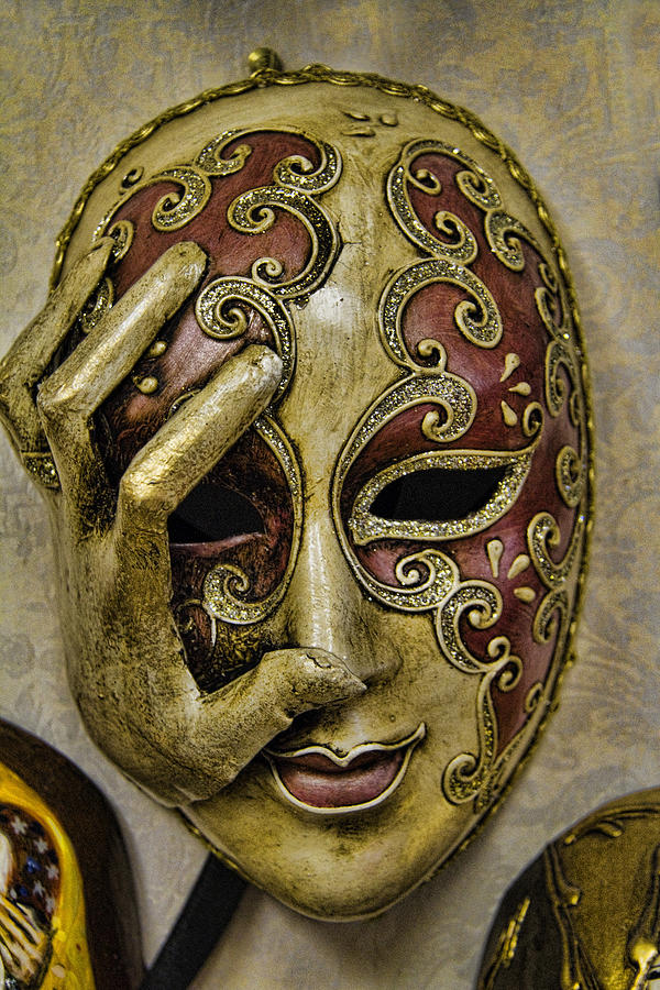 Venetian Carnaval Mask Photograph by David Smith