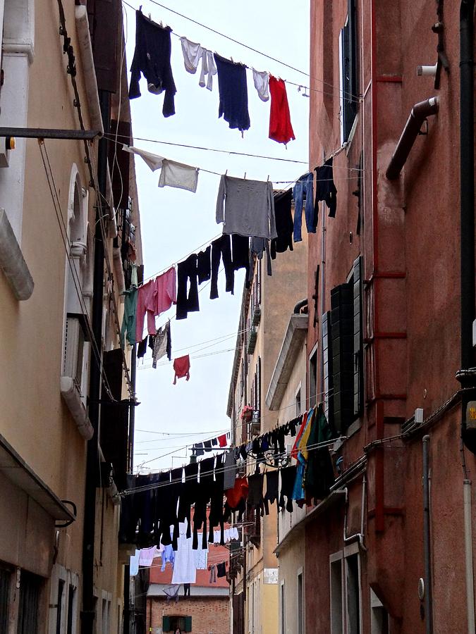 Venetian Clotheslines Photograph by Keith Stokes