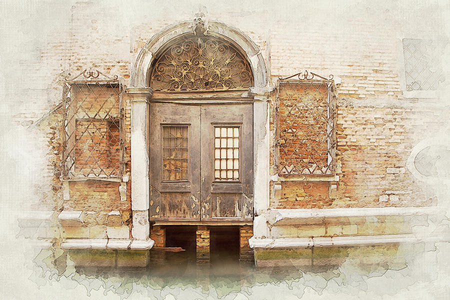 Architecture Photograph - Venetian Door by Peggy Kahan