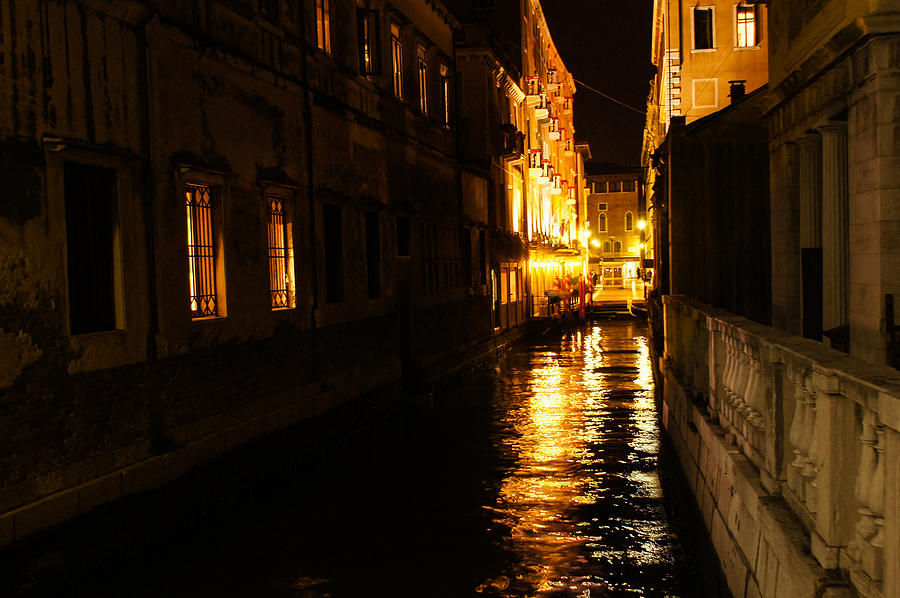 Venetian Golden Glow Photograph by Georgia Mizuleva