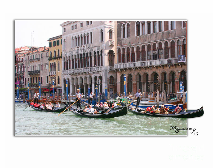 Venetian Gondoliers Photograph by Mariarosa Rockefeller