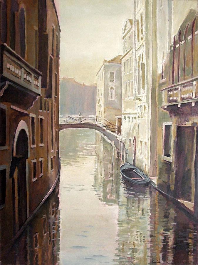 Bridge Photograph - Venetian Life Oil On Canvas by Kevin Parrish