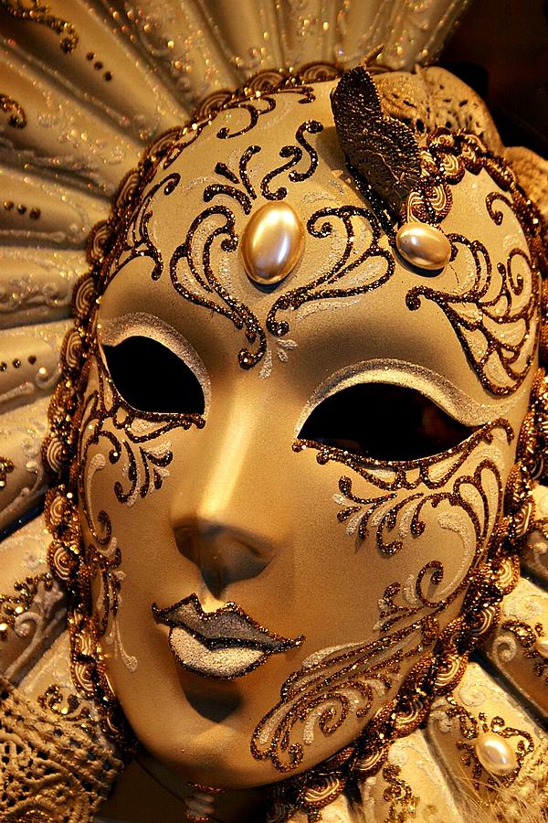 Venetian Mask Photograph by Henry Kowalski