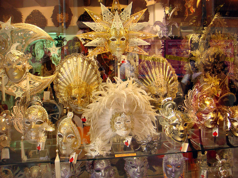 Venetian Masks 2 Photograph by Karen Zuk Rosenblatt