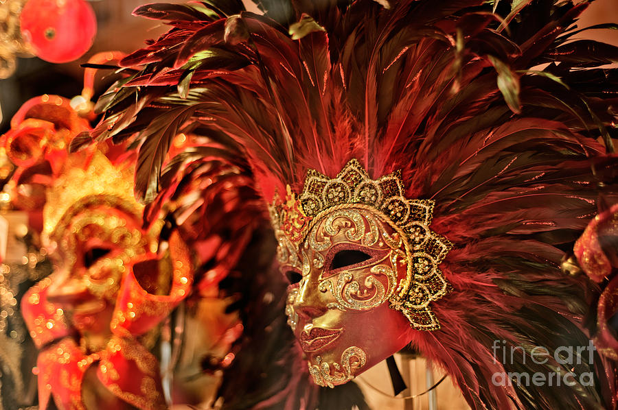 Venetian Masks Photograph by Jean Gill