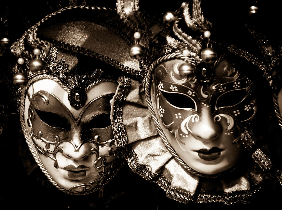 Venetian Masks Photograph by Mickey Clausen