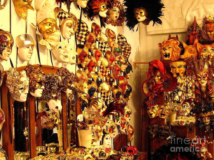 Venetian Masks Photograph by Theresa Ramos-DuVon