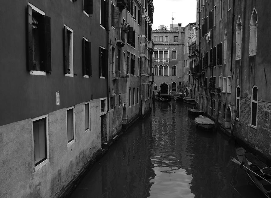Venetian monochrome BW Photograph by Walter Fahmy