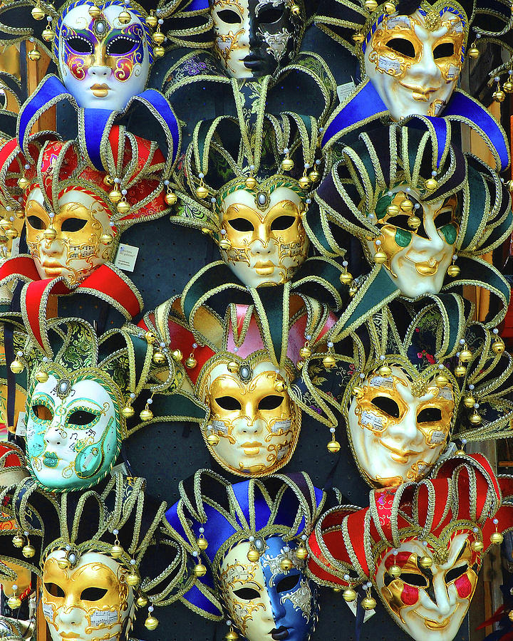 Mardi Gras Masks Photograph by George Buxbaum