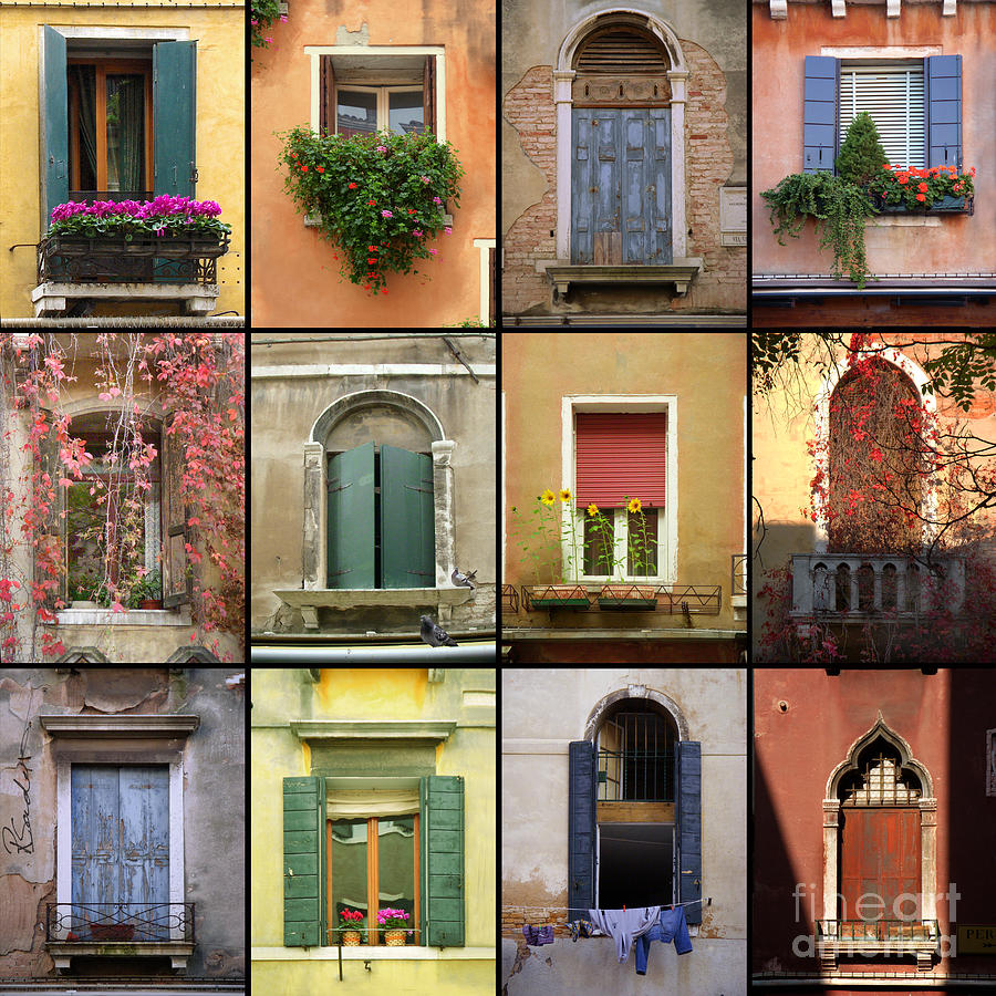 Venetian Shutters Collage Photograph by Robyn Saunders