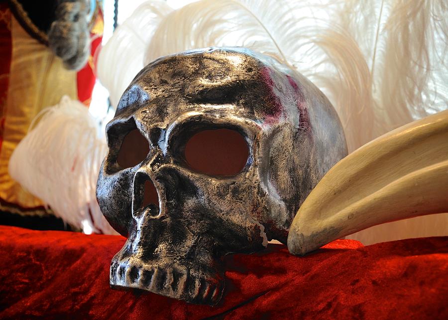 Venetian Skull Mask Photograph by Matt MacMillan