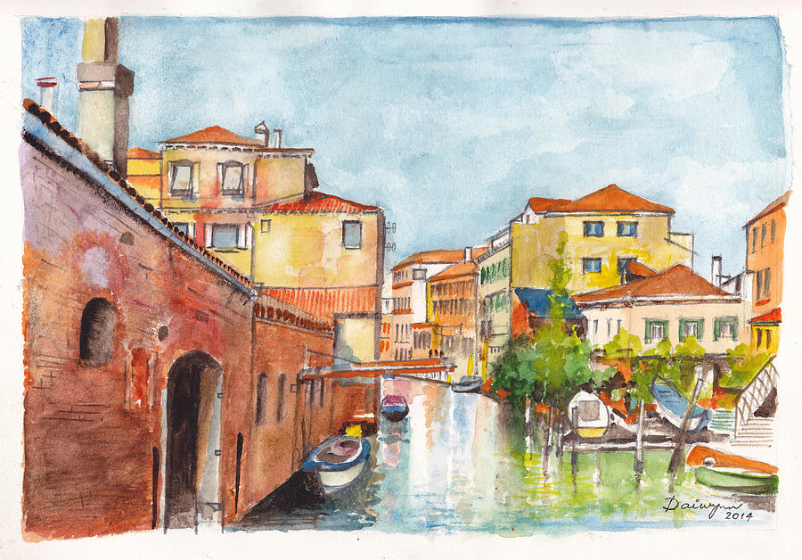 Venezia Rio della Sensa Painting by Dai Wynn