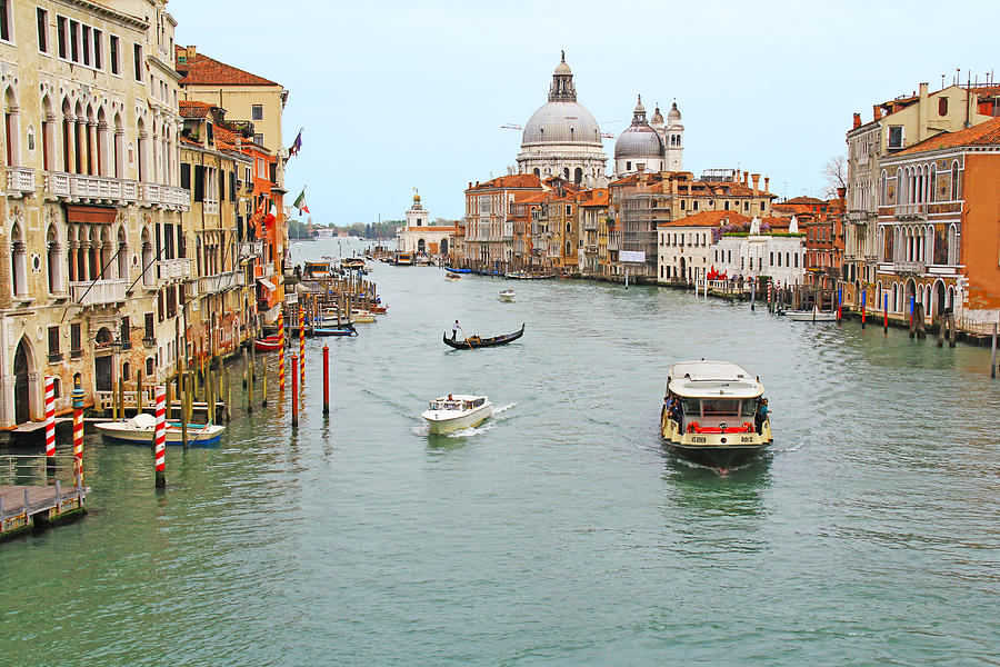 Venice, Italy - Grand Canal #1 Photograph by Richard Krebs