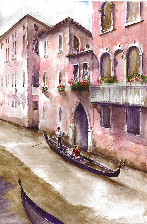 City Painting - Venice 2 by Tania Vasylenko