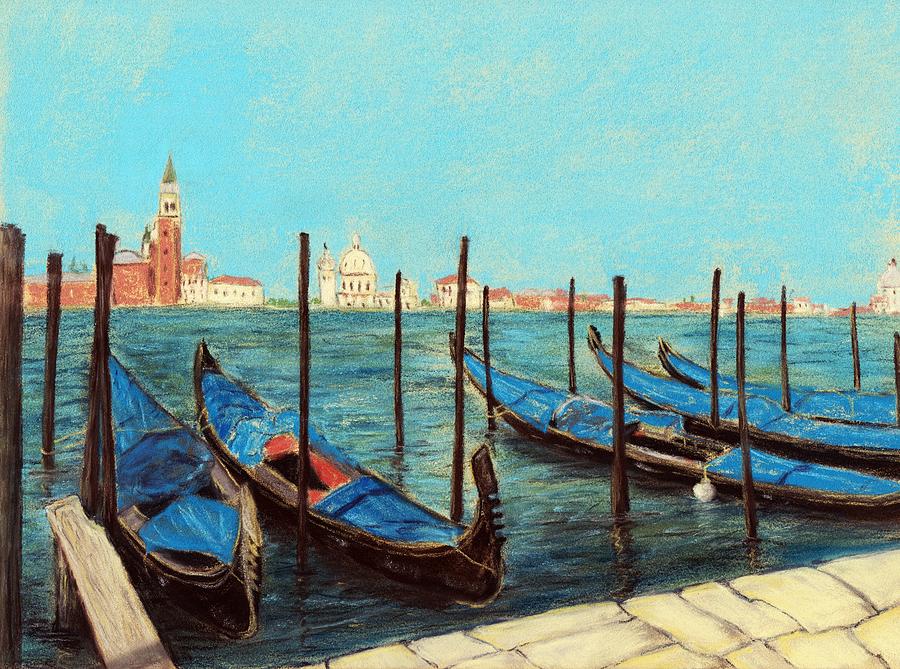 Boat Painting - Venice by Anastasiya Malakhova
