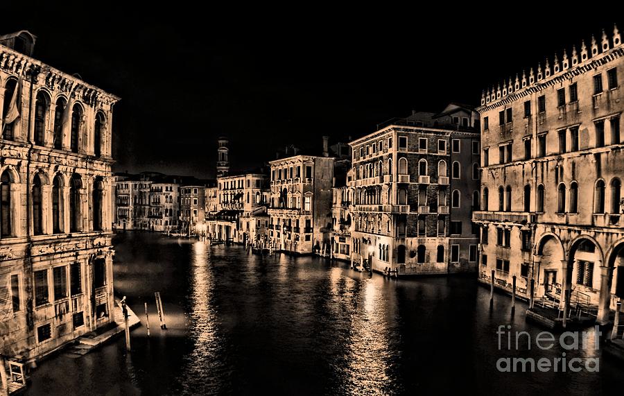 Venice At Night Photograph
