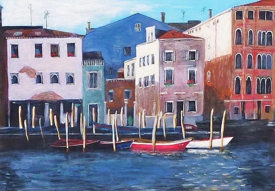 Venice Backwater Painting by Nigel Radcliffe