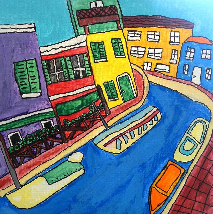 Venice Painting - Venice by Artists With Autism Inc Venice Painting - Venice by Artists With Autism Inc